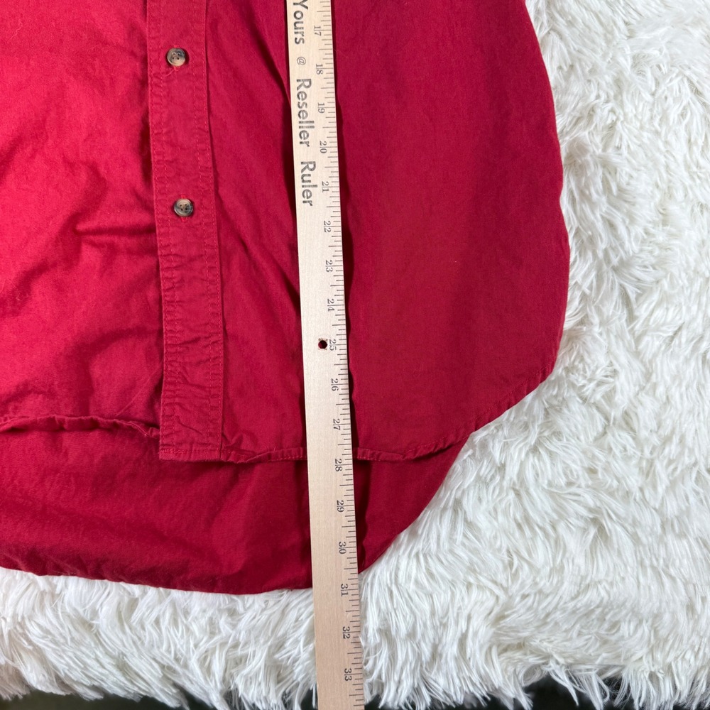 Vintage Pressbox Crimson Tide Alabama‎ Roll Tide Button Up Shirt Men's Large Red - Picture 6 of 11